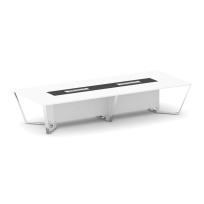 Стол для переговоров прямоугольный Steel Meet MM-PR.B.SP-14 / Тиквуд Светлый – Графит Глянец – Нержавеющая Сталь – Хром / 4000×1600×750 Стол для переговоров прямоугольный Steel Meet MM-PR.B.SP-14 / Тиквуд Светлый – Графит Глянец – Нержавеющая Сталь – Хром / 4000×1600×750