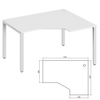 Стол эргономичный правый Trend Metal TDM32215384 дуб феррара