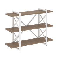 Loft Стеллаж на регулируемых опорах-3 полки VR.L-MST.O-3.8V Тиквуд тёмный/Чёрный металл 1200×400×910 Loft Стеллаж на регулируемых опорах-3 полки VR.L-MST.O-3.8V Тиквуд тёмный/Чёрный металл 1200×400×910