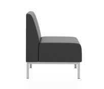 Мягкое кресло Компакт Euroforma / Искуственная шесть Kardif / Серый 10 / Черный / 600×620×770 Мягкое кресло Компакт Euroforma / Искуственная шесть Kardif / Серый 10 / Черный / 600×620×770