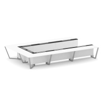 Стол для переговоров П-образный Steel Meet KM-PR.B.SP-15P / Тиквуд Светлый – Графит Глянец – Металл Серый / 4800×3200×750 Стол для переговоров П-образный Steel Meet KM-PR.B.SP-15P / Тиквуд Светлый – Графит Глянец – Металл Серый / 4800×3200×750