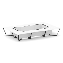 Стол для переговоров прямоугольный Steel Meet KD-PR.B.SP-20K / Тиквуд Светлый – Металл Черный / 4800×3200×750 Стол для переговоров прямоугольный Steel Meet KD-PR.B.SP-20K / Тиквуд Светлый – Металл Черный / 4800×3200×750