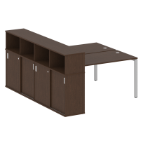 Бенч-стол на П-образном м/к с опорным шкафом-купе Metal system quattro 40×40 БП.РС-СШК-4.3 Т Акация/Антрацит металл 1810*2332*1098 Бенч-стол на П-образном м/к с опорным шкафом-купе Metal system quattro 40×40 БП.РС-СШК-4.3 Т Акация/Антрацит металл 1810*2332*1098