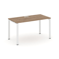 Стол офисный Style Project SN-6P.SP-004 / Дуб Табак – Металл Белый / 1580×600×750 Стол офисный Style Project SN-6P.SP-004 / Дуб Табак – Металл Белый / 1580×600×750