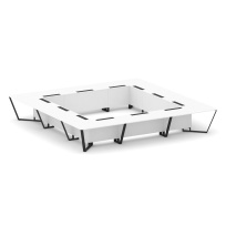 Стол для переговоров квадратный Steel Meet KD-PR.B.SP-24K / Тиквуд Светлый – Металл Черный / 4800×4800×750 Стол для переговоров квадратный Steel Meet KD-PR.B.SP-24K / Тиквуд Светлый – Металл Черный / 4800×4800×750