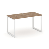 Стол офисный Style Project SN-6O.SP-015 / Дуб Табак – Металл Белый / 1780×700×750 Стол офисный Style Project SN-6O.SP-015 / Дуб Табак – Металл Белый / 1780×700×750