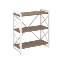 Loft Стеллаж на регулируемых опорах-3 полки VR.L-MST.O-3.8 Тиквуд тёмный/Чёрный металл 800×400×910 Loft Стеллаж на регулируемых опорах-3 полки VR.L-MST.O-3.8 Тиквуд тёмный/Чёрный металл 800×400×910