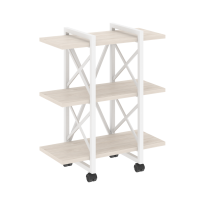 Loft Стеллаж на колесных опорах-3 полки VR.L-MST.K-3.4V Тиквуд тёмный/Чёрный металл 800×400×968 Loft Стеллаж на колесных опорах-3 полки VR.L-MST.K-3.4V Тиквуд тёмный/Чёрный металл 800×400×968