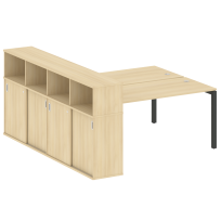 Metal System Quattro Р. ст. с шкафом-купе на П-образном м/к 50БП.РС-СШК-4.4 Т Акация/Антрацит металл 2010*2332*1098 Metal System Quattro Р. ст. с шкафом-купе на П-образном м/к 50БП.РС-СШК-4.4 Т Акация/Антрацит металл 2010*2332*1098