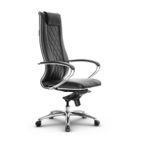 Кресло для руководителя Метта L 1m 50M/K_17838_Кожа перфорированная NewLeather - Черный_Кожа перфорированная NewLeather - Черный Кресло для руководителя Метта L 1m 50M/K_17838_Кожа перфорированная NewLeather - Черный_Кожа перфорированная NewLeather - Черный