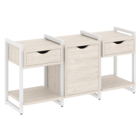 Loft Тумба на регулируемых опорах наборная. Вариант №6 VR.L-TN-6.O Тиквуд тёмный/Чёрный металл 1440×460×719 Loft Тумба на регулируемых опорах наборная. Вариант №6 VR.L-TN-6.O Тиквуд тёмный/Чёрный металл 1440×460×719