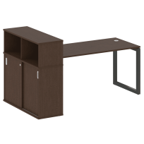 Metal System Quattro Стол офисный с шкафом-купе на О-образном м/к 50БО.РС-СШК-3.4 Т Вяз/Мокко металл 2010×1120×1098 Metal System Quattro Стол офисный с шкафом-купе на О-образном м/к 50БО.РС-СШК-3.4 Т Вяз/Мокко металл 2010×1120×1098