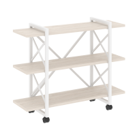 Loft Стеллаж на колесных опорах-3 полки VR.L-MST.K-3.8V Тиквуд тёмный/Чёрный металл 1200×400×968 Loft Стеллаж на колесных опорах-3 полки VR.L-MST.K-3.8V Тиквуд тёмный/Чёрный металл 1200×400×968