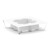 Стол для переговоров квадратный Steel Meet MD-PR.B.SP-16K / Тиквуд Светлый – Нержавеющая Сталь – Хром / 3200×3200×750 Стол для переговоров квадратный Steel Meet MD-PR.B.SP-16K / Тиквуд Светлый – Нержавеющая Сталь – Хром / 3200×3200×750