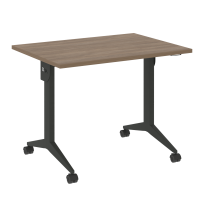 X-Pull Стол складной мобильный X.M-1.7 Тиквуд тёмный/Белый металл 980×720×753