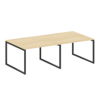 Metal System Quattro Перег. стол (2 столешницы) на О-образном м/к 40БО.ПРГ-2.2 Акация/Антрацит металл 2400*1235*750 Metal System Quattro Перег. стол (2 столешницы) на О-образном м/к 40БО.ПРГ-2.2 Акация/Антрацит металл 2400*1235*750
