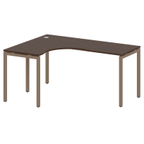 Metal System Quattro Стол криволинейный левый на П-образном м/к 40БП.СА-4 (L) Акация/Антрацит металл 1600*1200*750 Metal System Quattro Стол криволинейный левый на П-образном м/к 40БП.СА-4 (L) Акация/Антрацит металл 1600*1200*750