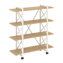 Loft Стеллаж на колесных опорах-4 полки VR.L-MST.K-4.8V Тиквуд тёмный/Чёрный металл 1200×400×1334 Loft Стеллаж на колесных опорах-4 полки VR.L-MST.K-4.8V Тиквуд тёмный/Чёрный металл 1200×400×1334
