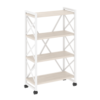 Loft Стеллаж на колесных опорах-4 полки VR.L-MST.K-4.8 Тиквуд тёмный/Чёрный металл 800×400×1334 Loft Стеллаж на колесных опорах-4 полки VR.L-MST.K-4.8 Тиквуд тёмный/Чёрный металл 800×400×1334