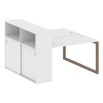 Metal System Quattro Р. ст. с шкафом-купе на О-образном м/к 50БО.РС-СШК-2.2 Т Акация/Антрацит металл 1610*1475*1098 Metal System Quattro Р. ст. с шкафом-купе на О-образном м/к 50БО.РС-СШК-2.2 Т Акация/Антрацит металл 1610*1475*1098