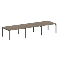 Metal System Quattro Перег. стол (3 столешницы) на П-оразном м/к 50БП.ПРГ-3.3 Акация/Антрацит металл 4200*1235*750 Metal System Quattro Перег. стол (3 столешницы) на П-оразном м/к 50БП.ПРГ-3.3 Акация/Антрацит металл 4200*1235*750
