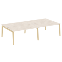 Onix Wood Рабочая станция OW.D.RS-4.4.8 Белый бриллиант/Дуб светлый/Белый металл 3160*1635*750 Onix Wood Рабочая станция OW.D.RS-4.4.8 Белый бриллиант/Дуб светлый/Белый металл 3160*1635*750