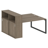 Metal System Quattro Р. ст. с шкафом-купе на О-образном м/к 50БО.РС-СШК-2.3 Т Акация/Антрацит металл 1810*1475*1098 Metal System Quattro Р. ст. с шкафом-купе на О-образном м/к 50БО.РС-СШК-2.3 Т Акация/Антрацит металл 1810*1475*1098