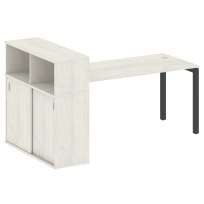 Metal System Quattro Стол офисный с шкафом-купе на П-образном м/к 50БП.РС-СШК-3.4 Т Вяз/Мокко металл 2010×1120×1098 Metal System Quattro Стол офисный с шкафом-купе на П-образном м/к 50БП.РС-СШК-3.4 Т Вяз/Мокко металл 2010×1120×1098