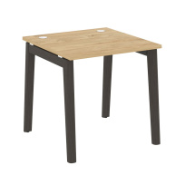Onix Wood Стол офисный OW.SP-0.8 Дуб мали/Дуб светлый/Белый металл 780×800×750