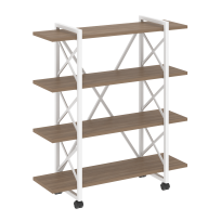 Loft Стеллаж на колесных опорах-4 полки VR.L-MST.K-4.8V Тиквуд тёмный/Чёрный металл 1200×400×1334 Loft Стеллаж на колесных опорах-4 полки VR.L-MST.K-4.8V Тиквуд тёмный/Чёрный металл 1200×400×1334
