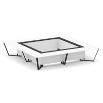 Стол для переговоров квадратный Steel Meet KM-PR.B.SP-20K2 / Тиквуд Светлый – Графит Глянец – Металл Черный / 4000×4000×750 Стол для переговоров квадратный Steel Meet KM-PR.B.SP-20K2 / Тиквуд Светлый – Графит Глянец – Металл Черный / 4000×4000×750