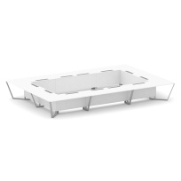 Стол для переговоров прямоугольный Steel Meet KD-PR.B.SP-26K2 / Тиквуд Светлый – Металл Серый / 6000×4000×750 Стол для переговоров прямоугольный Steel Meet KD-PR.B.SP-26K2 / Тиквуд Светлый – Металл Серый / 6000×4000×750