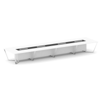 Стол для переговоров прямоугольный Steel Meet MM-PR.B.SP-20 / Тиквуд Светлый – Графит Глянец – Нержавеющая Сталь – Хром / 6400×1600×750 Стол для переговоров прямоугольный Steel Meet MM-PR.B.SP-20 / Тиквуд Светлый – Графит Глянец – Нержавеющая Сталь – Хром / 6400×1600×750