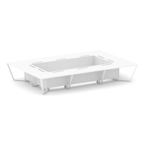Стол для переговоров прямоугольный Steel Meet KD-PR.B.SP-20K / Тиквуд Светлый – Металл Белый / 4800×3200×750 Стол для переговоров прямоугольный Steel Meet KD-PR.B.SP-20K / Тиквуд Светлый – Металл Белый / 4800×3200×750