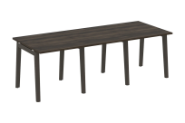 Onix Wood Стол переговорный (3 столешницы) OW.PRG-3.0 Белый бриллиант/Дуб светлый/Белый металл 2340*980*750 Onix Wood Стол переговорный (3 столешницы) OW.PRG-3.0 Белый бриллиант/Дуб светлый/Белый металл 2340*980*750