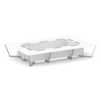 Стол для переговоров прямоугольный Steel Meet KD-PR.B.SP-20K / Тиквуд Светлый – Металл Серый / 4800×3200×750 Стол для переговоров прямоугольный Steel Meet KD-PR.B.SP-20K / Тиквуд Светлый – Металл Серый / 4800×3200×750