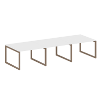 Metal System Quattro Перег. стол (3 столешницы) на О-оразном м/к 50БО.ПРГ-3.2 Акация/Антрацит металл 3600*1235*750 Metal System Quattro Перег. стол (3 столешницы) на О-оразном м/к 50БО.ПРГ-3.2 Акация/Антрацит металл 3600*1235*750