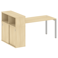 Metal System Quattro Стол офисный с шкафом-купе на П-образном м/к 50БП.РС-СШК-3.4 Т Вяз/Мокко металл 2010×1120×1098 Metal System Quattro Стол офисный с шкафом-купе на П-образном м/к 50БП.РС-СШК-3.4 Т Вяз/Мокко металл 2010×1120×1098
