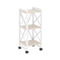 Loft Стеллаж на колесных опорах-3 полки VR.L-MST.K-3.4 Тиквуд тёмный/Чёрный металл 400×400×968 Loft Стеллаж на колесных опорах-3 полки VR.L-MST.K-3.4 Тиквуд тёмный/Чёрный металл 400×400×968