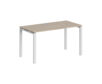 Стол офисный Sigma / 1200×600×750 / Металл: 60×30 Белый; Столешница: Дуб темный / SG.201.OD.63.WH Стол офисный Sigma / 1200×600×750 / Металл: 60×30 Белый; Столешница: Дуб темный / SG.201.OD.63.WH
