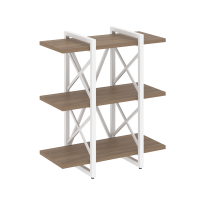 Loft Стеллаж на регулируемых опорах-3 полки VR.L-MST.O-3.4V Тиквуд тёмный/Чёрный металл 800×400×910 Loft Стеллаж на регулируемых опорах-3 полки VR.L-MST.O-3.4V Тиквуд тёмный/Чёрный металл 800×400×910
