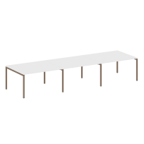 Metal System Quattro Перег. стол (3 столешницы) на П-оразном м/к 40БП.ПРГ-3.3 Акация/Антрацит металл 4200*1235*750 Metal System Quattro Перег. стол (3 столешницы) на П-оразном м/к 40БП.ПРГ-3.3 Акация/Антрацит металл 4200*1235*750