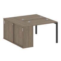Metal System Quattro Р. ст. с шкафом-купе на П-образном м/к 50БП.РС-СШК-1.1 Т Акация/Антрацит металл 1410*1475*750 Metal System Quattro Р. ст. с шкафом-купе на П-образном м/к 50БП.РС-СШК-1.1 Т Акация/Антрацит металл 1410*1475*750