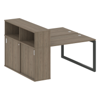 Metal System Quattro Р. ст. с шкафом-купе на О-образном м/к 50БО.РС-СШК-2.2 Т Акация/Антрацит металл 1610*1475*1098 Metal System Quattro Р. ст. с шкафом-купе на О-образном м/к 50БО.РС-СШК-2.2 Т Акация/Антрацит металл 1610*1475*1098