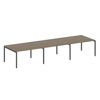 Metal System Quattro Перег. стол (3 столешницы) на П-оразном м/к 40БП.ПРГ-3.3 Акация/Антрацит металл 4200*1235*750 Metal System Quattro Перег. стол (3 столешницы) на П-оразном м/к 40БП.ПРГ-3.3 Акация/Антрацит металл 4200*1235*750