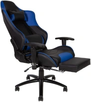 Кресло игровое NORDEN Lotus GTS реклайнер / черно-синяя экокожа/ стальная крестовина Кресло игровое NORDEN Lotus GTS реклайнер / черно-синяя экокожа/ стальная крестовина