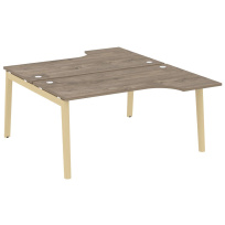 Onix Wood Рабочая станция OW.D.SA-1 Белый бриллиант/Дуб светлый/Белый металл 1580*1995*750 (1475/460)