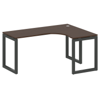 Metal System Quattro Стол криволинейный правый на О-образном м/к 50БО.СА-4 (R) Акация/Антрацит металл 1600*1200*750 Metal System Quattro Стол криволинейный правый на О-образном м/к 50БО.СА-4 (R) Акация/Антрацит металл 1600*1200*750