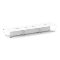 Стол для переговоров прямоугольный Steel Meet MD-PR.B.SP-18 / Тиквуд Светлый – Нержавеющая Сталь – Хром / 6000×1600×750 Стол для переговоров прямоугольный Steel Meet MD-PR.B.SP-18 / Тиквуд Светлый – Нержавеющая Сталь – Хром / 6000×1600×750