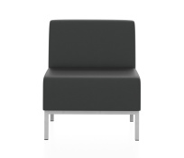 Мягкое кресло Компакт Euroforma / Искуственная шесть Kardif / Серый 10 / Черный / 600×620×770 Мягкое кресло Компакт Euroforma / Искуственная шесть Kardif / Серый 10 / Черный / 600×620×770